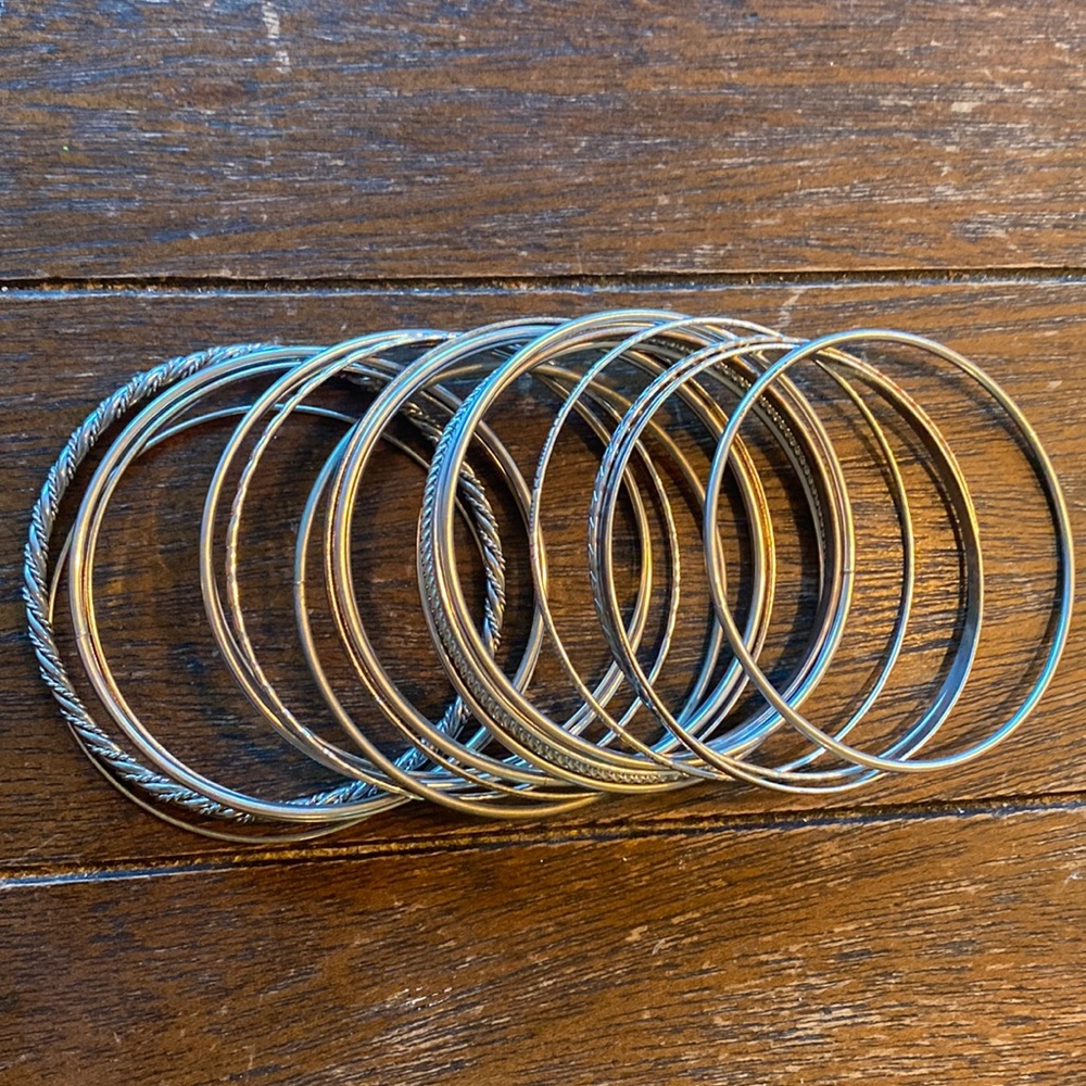 Collected Silver bangle bracelet lot - Picture 7 of 16